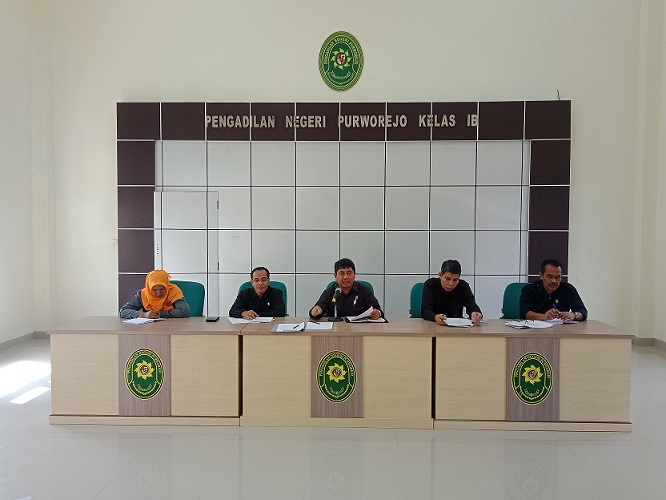 Pengadilan Negeri Purworejo dalam Rapat Kerja Bulan Nopember 2018