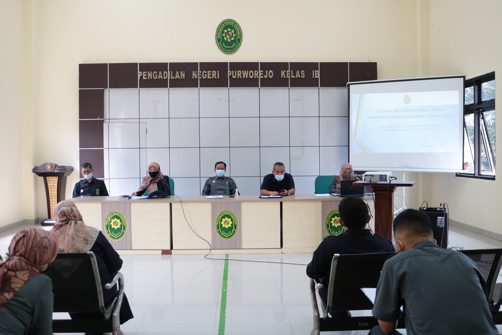 Closing Meeting Asesmen Eksternal Surveillance Akreditasi Penjaminan Mutu (APM) Pengadilan Negeri Purworejo