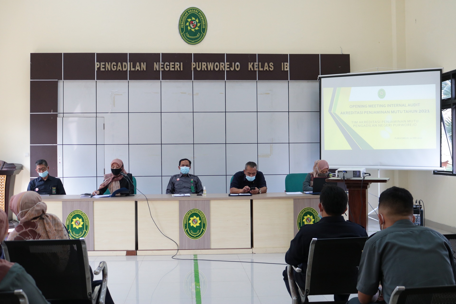 Opening Meeting Audit Internal ISO 9001:2015 Pengadilan Negeri Purworejo Kelas IB