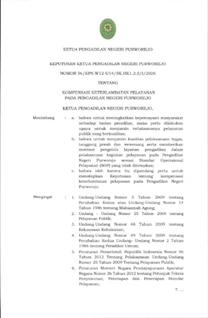 Kompensasi Pelayanan – 1