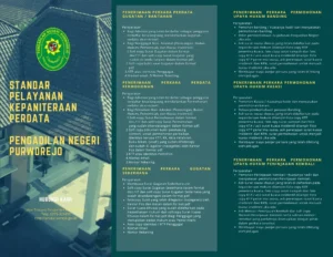 Brosur Standar Pelayanan Kepaniteraan Perdata