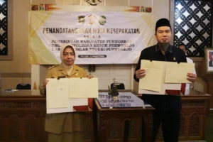 Penandatanganan Nota Kesepakatan Antara Pemerintah Kabupaten Purworejo dengan Kepolisian Resor Purworejo dan Pengadilan Negeri Purworejo