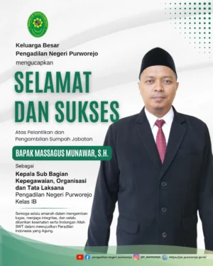 Ucapan kasubbag kepegawaian